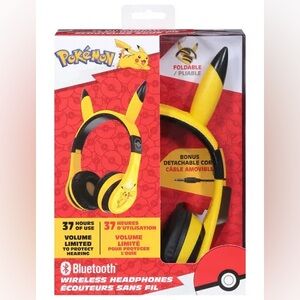 Pokemon Pikachu Wireless Headphones - New in Box